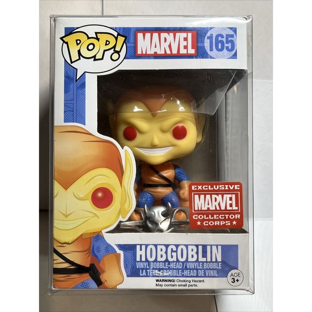 FUNKO POP Hobgoblin # 165 Figure Marvel Collectors Corps Exclusive Free Protect